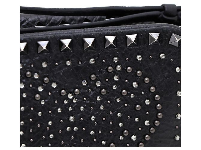 Valentino Bolso de Hombro y Bolso Bandolera Heart Rockstud Negro - vista 4