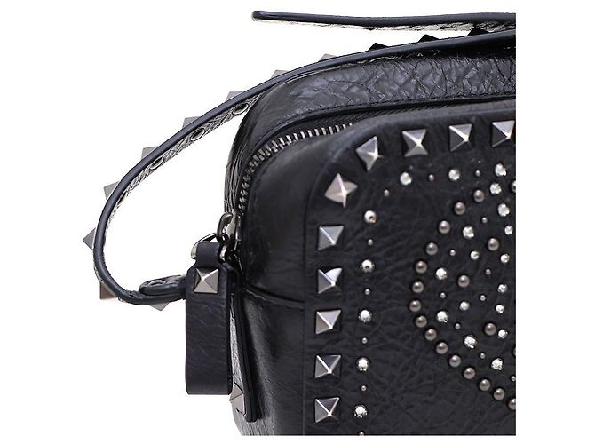 Valentino Bolso de Hombro y Bolso Bandolera Heart Rockstud Negro - vista 5