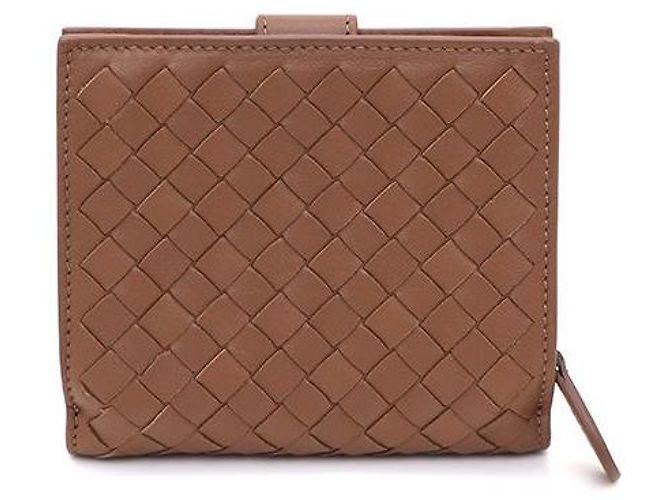 Bottega Veneta Cartera de mujer de piel Nappa Intrecciato Castaño - vista 3