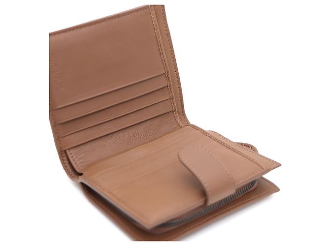Bottega Veneta Cartera de mujer de piel Nappa Intrecciato Castaño - vista 5