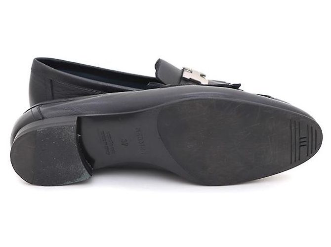 Hermès Mocassini Royal da donna con logo argento Nero - vista 5