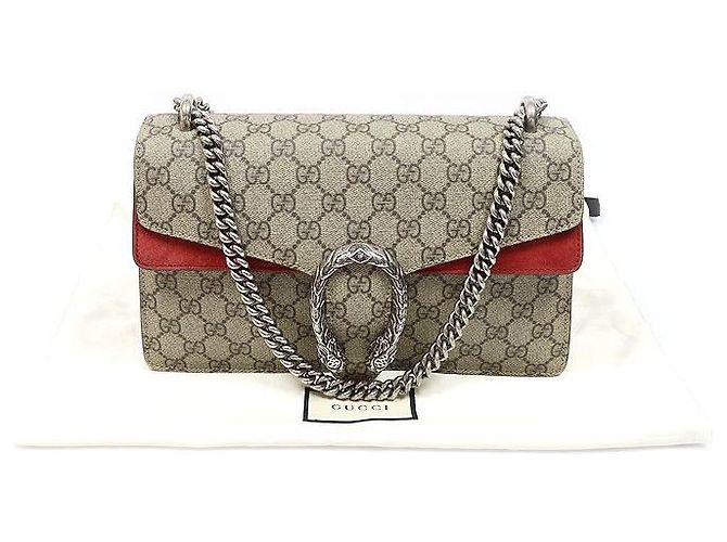 Gucci Borsa a tracolla piccola Dionysus in tela GG Supreme Marrone - vista 2