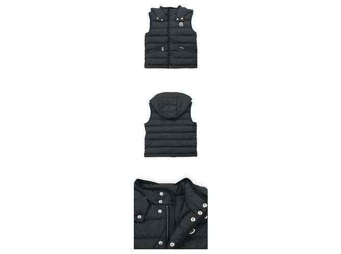Moncler CANAN Steppweste mit Kapuze Schwarz - Ansicht 3