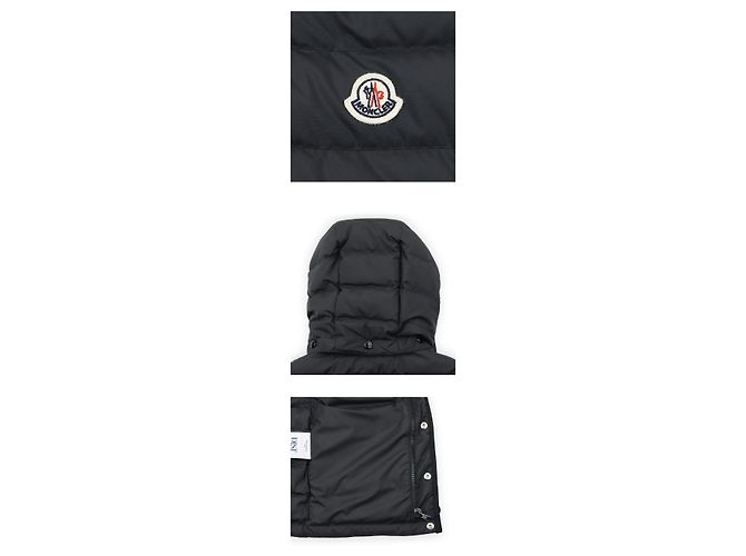 Moncler CANAN Steppweste mit Kapuze Schwarz - Ansicht 4