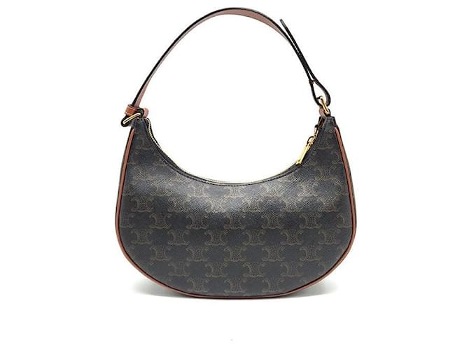 Céline Borsa Hobo Triumph Aby Marrone - vista 3