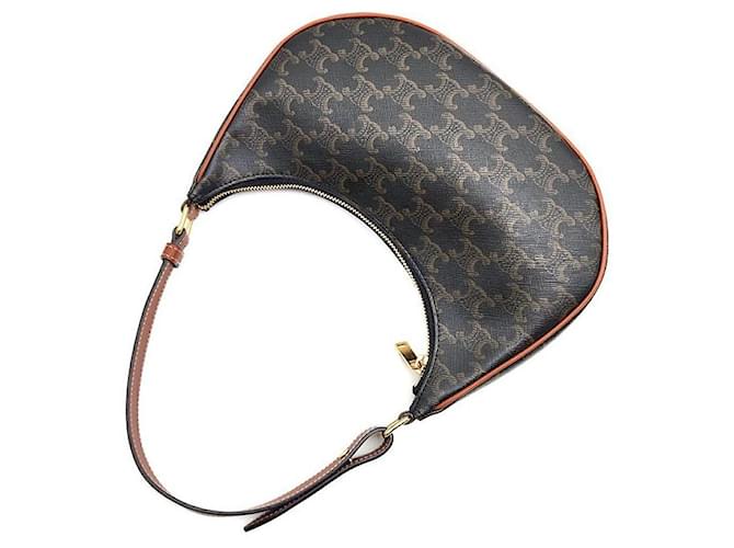 Céline Borsa Hobo Triumph Aby Marrone - vista 4