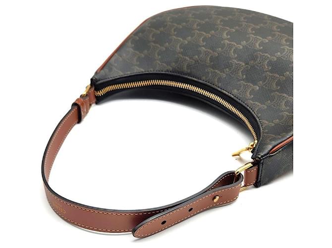 Céline Borsa Hobo Triumph Aby Marrone - vista 5