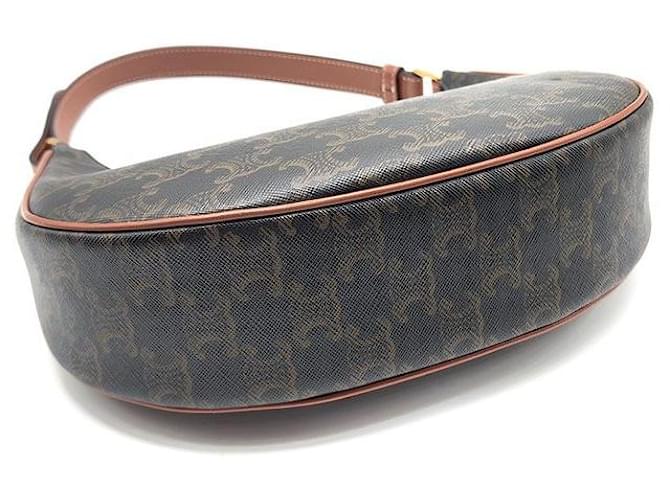 Céline Borsa Hobo Triumph Aby Marrone - vista 6