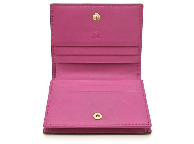 Gucci Portafoglio in pelle rosa - vista 12