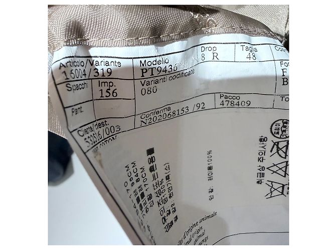 Hermès Cappotto lungo in cotone beige Marrone - vista 9