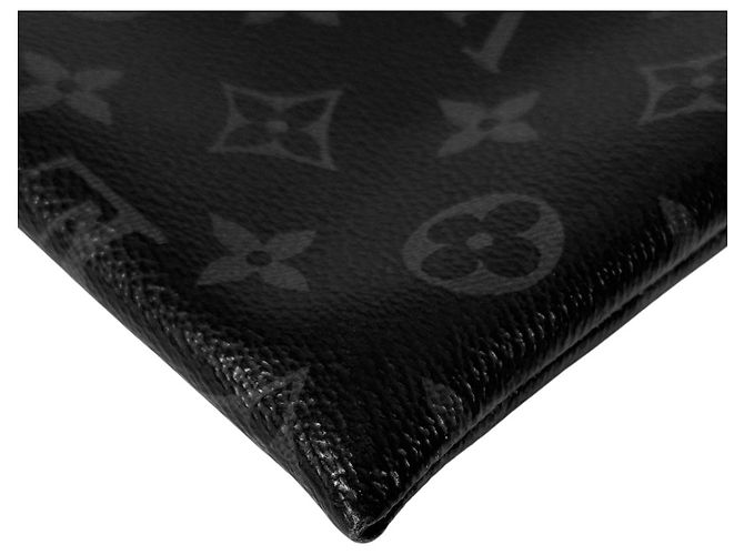 Louis Vuitton Pochette Monogram Eclipse Apollo Clutch Bag Negro - vista 10
