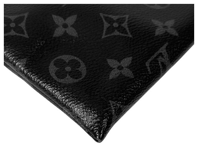 Louis Vuitton Pochette Monogram Eclipse Apollo Clutch Bag Negro - vista 9