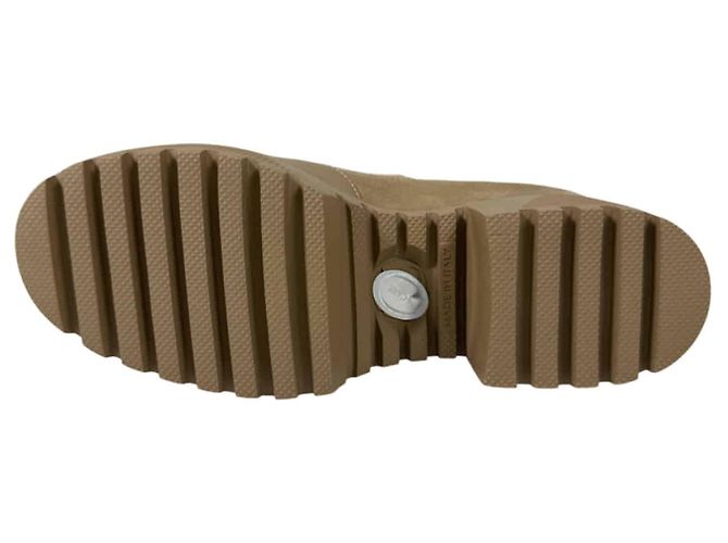 Louis Vuitton Stivaletti Chelsea con platform in scamosciato monogramma Loriot da donna Beige Marrone - vista 10