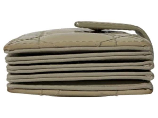 Dior Lady Cannage Kartenetui Accordion Lackleder Sand Beige Braun - Ansicht 6