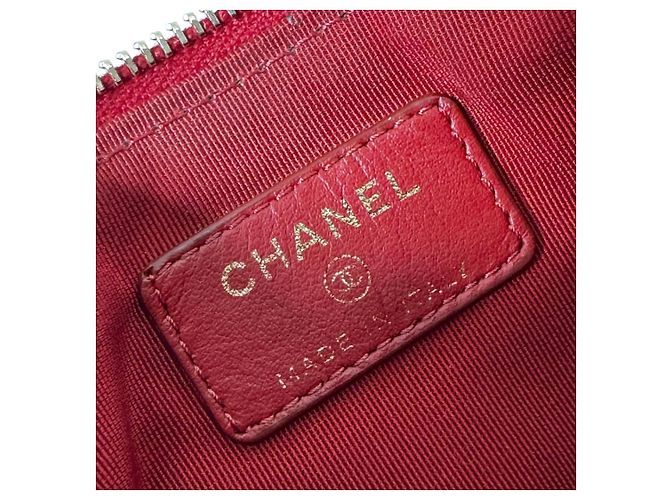 Chanel Mini Classic Pouch aus Kalbsleder Rot Gold - Ansicht 12