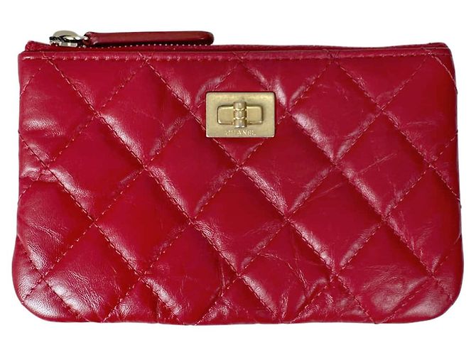 Chanel Mini Classic Pouch aus Kalbsleder Rot Gold - Ansicht 2