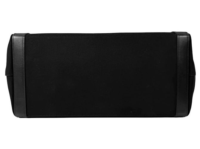 Saint Laurent Borsa Bowling a tracolla in tela a coste con logo ricamato Gosh Nero - vista 7