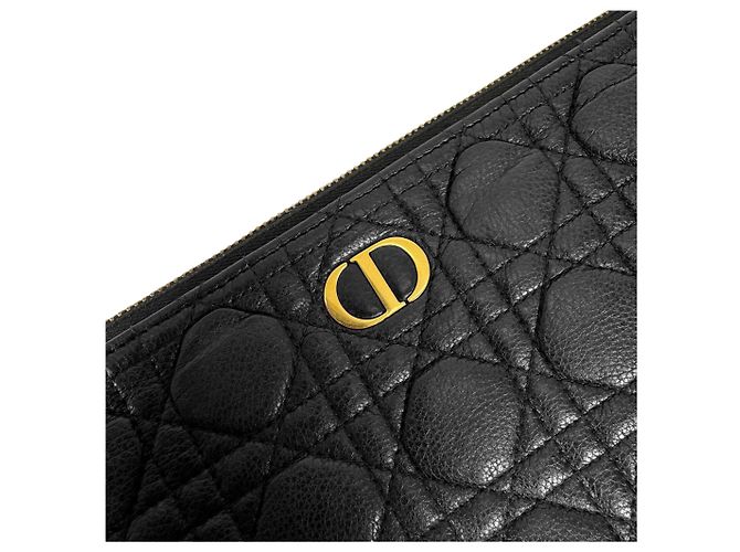 Dior Clutch Cannage Caro Daily Black Large Nero - vista 8