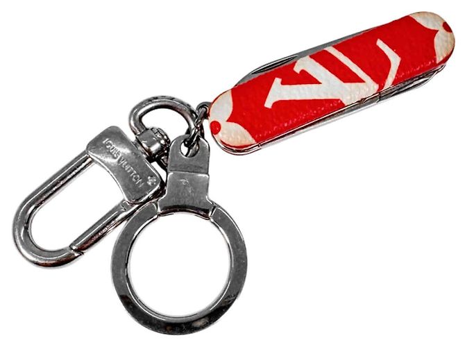 Louis Vuitton Portachiavi Coltello Monogram Bag Charm Rosso - vista 4