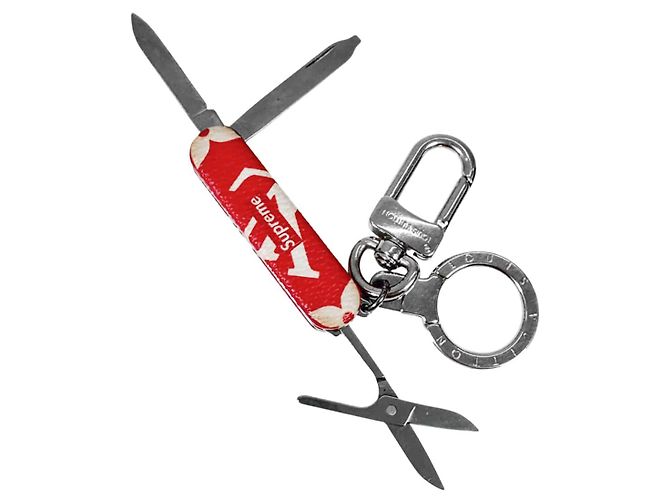 Louis Vuitton Portachiavi Coltello Monogram Bag Charm Rosso - vista 6