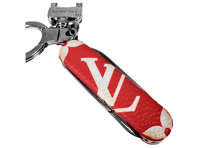 Louis Vuitton Portachiavi Coltello Monogram Bag Charm Rosso - vista 7
