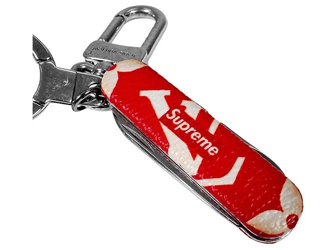 Louis Vuitton Portachiavi Coltello Monogram Bag Charm Rosso - vista 8