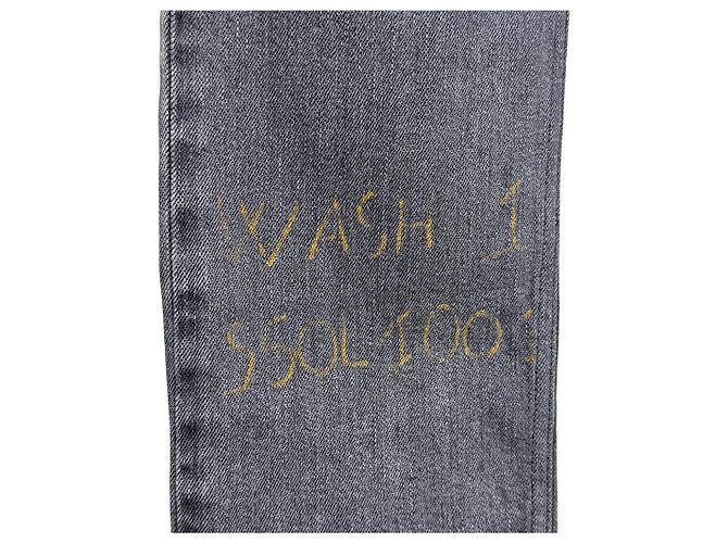 Maison Martin Margiela Pantaloni in denim bicolore Maison Margiela Nero Grigio - vista 7