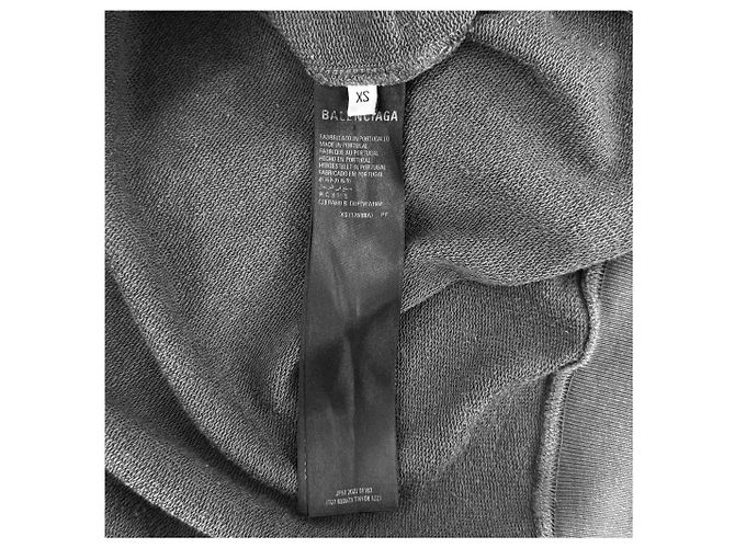 Balenciaga Distressed Political Large Fit Hoodie Grau Braun - Ansicht 12