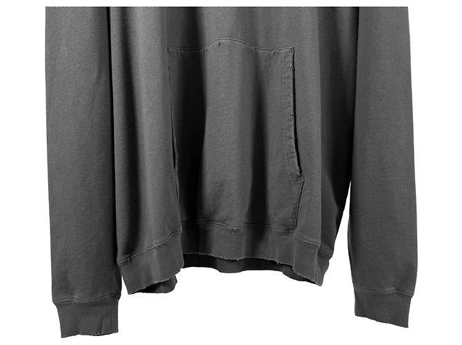 Balenciaga Distressed Political Large Fit Hoodie Grau Braun - Ansicht 9
