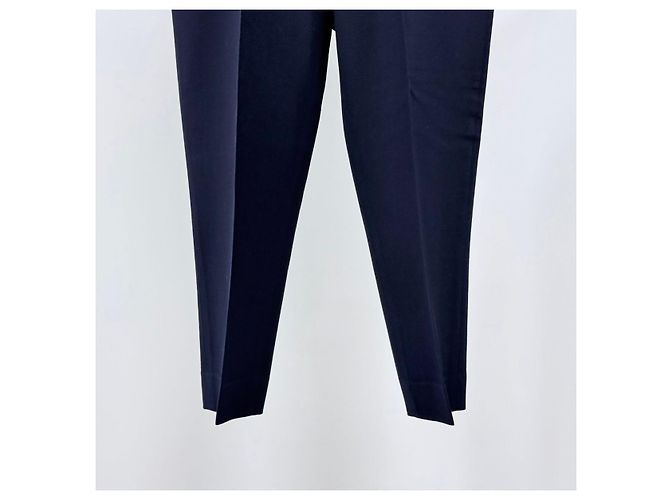 Loro Piana Wool Pants Slacks Navy Blue - view 3