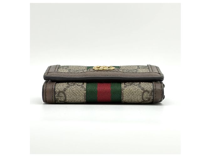 Gucci Portacarte GG Supreme Marrone - vista 20