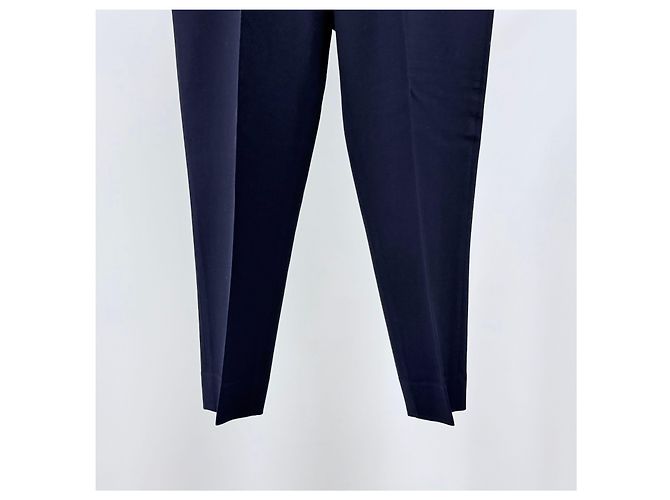 Loro Piana Wool Pants Slacks Navy Blue - view 3