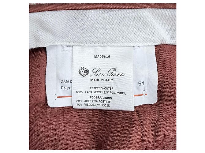 Loro Piana Wool Pants Slacks Navy Blue - view 7