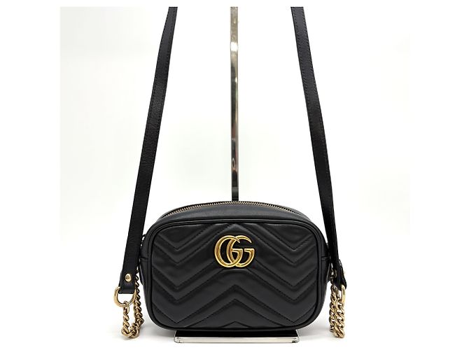 Gucci GG Matelassé Camera Bag Crossbody Schwarz - Ansicht 16