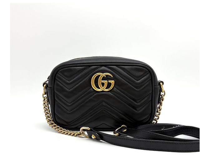 Gucci GG Matelassé Camera Bag Crossbody Schwarz - Ansicht 17