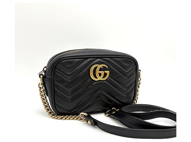 Gucci GG Matelassé Camera Bag Crossbody Schwarz - Ansicht 18