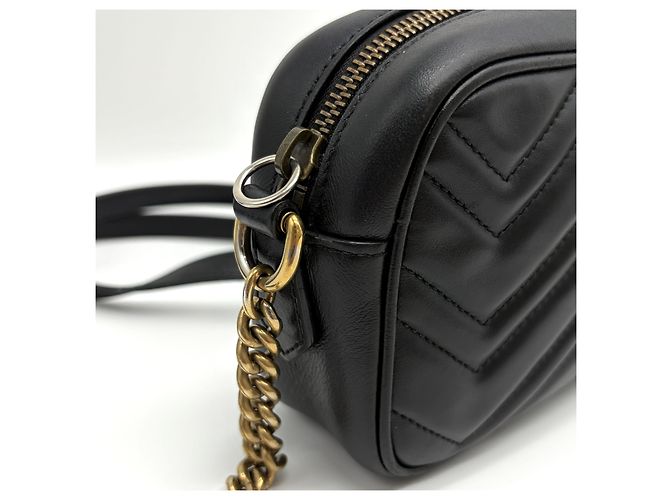 Gucci GG Matelassé Camera Bag Crossbody Schwarz - Ansicht 24