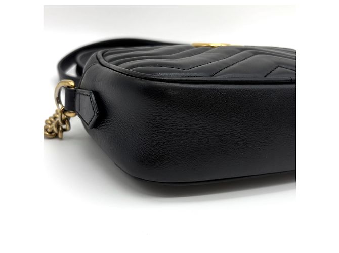 Gucci GG Matelassé Camera Bag Crossbody Schwarz - Ansicht 27
