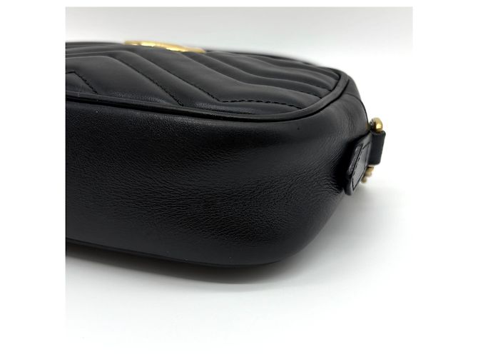 Gucci GG Matelassé Camera Bag Crossbody Schwarz - Ansicht 28