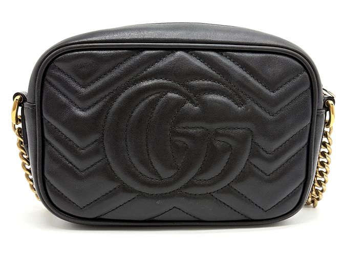 Gucci GG Matelassé Camera Bag Crossbody Schwarz - Ansicht 4