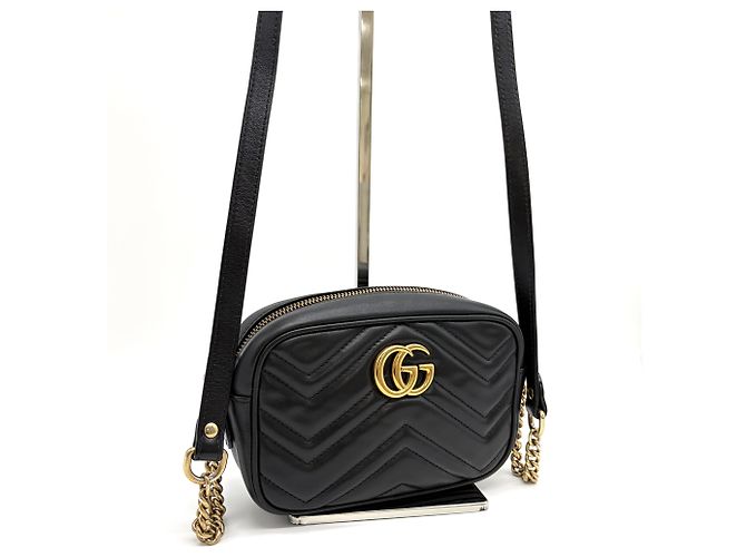 Gucci GG Matelassé Camera Bag Crossbody Schwarz - Ansicht 5