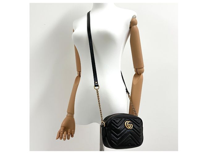 Gucci GG Matelassé Camera Bag Crossbody Schwarz - Ansicht 6
