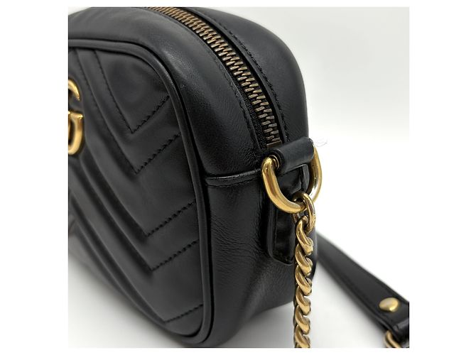 Gucci GG Matelassé Camera Bag Crossbody Schwarz - Ansicht 8