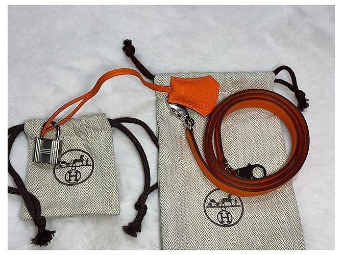 Hermès Borsa Kelly in Epsom Arancione con stampa argento (Nuovo) - vista 12