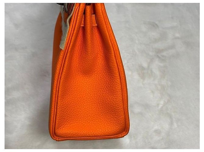 Hermès Borsa Kelly in Epsom Arancione con stampa argento (Nuovo) - vista 7