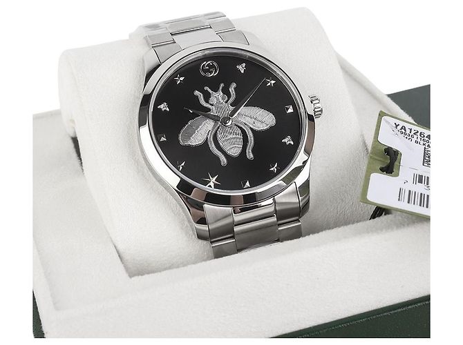 Gucci Orologio G-Timeless Bee quadrante nero da uomo - vista 7