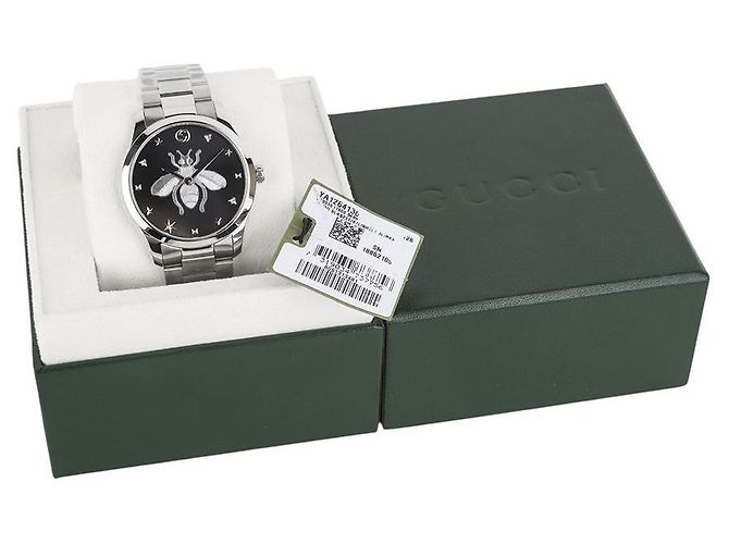 Gucci Orologio G-Timeless Bee quadrante nero da uomo - vista 8