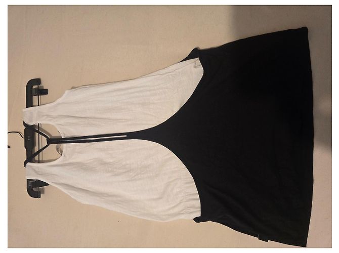Top de algodón Love Moschino estampado de Paz y Flor Negro Blanco Amarillo - vista 11