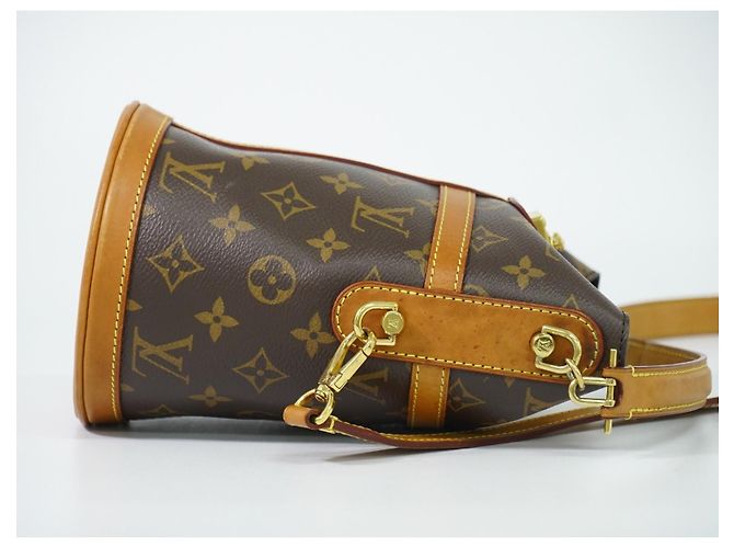 Louis Vuitton Duffle Monogram Canvas Marrone - vista 3