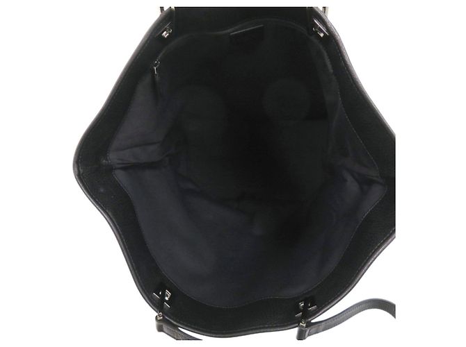 Gucci GG Pattern Nylon Leder Schwarze Tote Bag - Ansicht 7